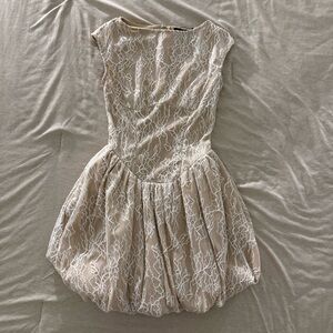 PrettyLittleThing Nude Mini Dress